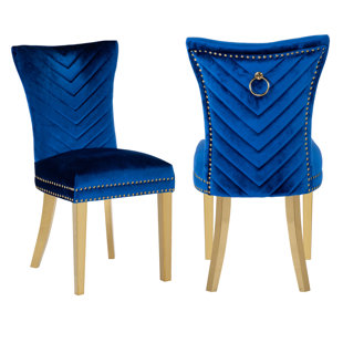 Royal blue dining online room chairs